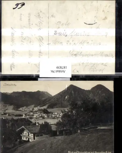 187839,Blick auf Ruhpolding Totale b. Traunstein m. Brandler Alpe