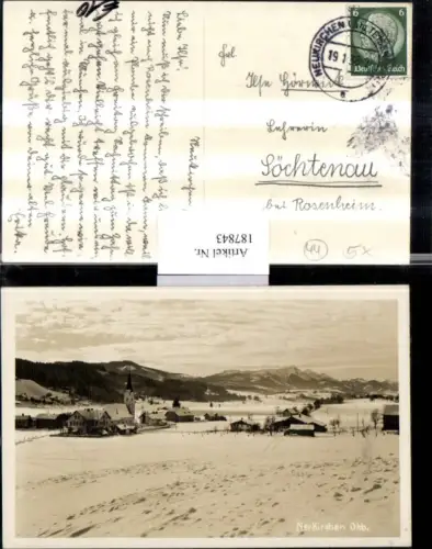 187843,Neukirchen Oberbayern i. Straubing-Bogen Totale Winterbild