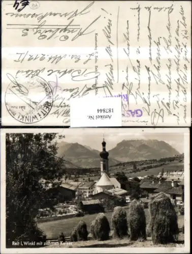 187844,Reit i. Winkl Teilansicht m. Zahmen Kaiser