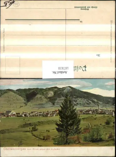187858,Oberammergau Ttoale v. Kreuz geg. d. Aufacker