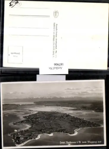 187906,Insel Reichenau i. B. Totale Flugaufnahme