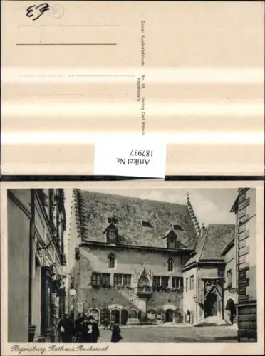 187937,Regensburg Rathaus Reichssaal Straßenansicht