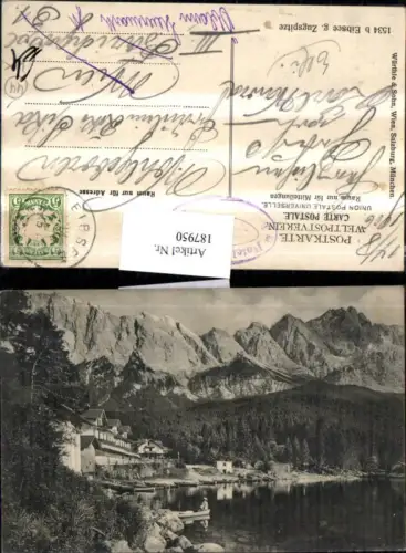187950,Eibsee g. Zugspitze Garmisch Partenkirchen