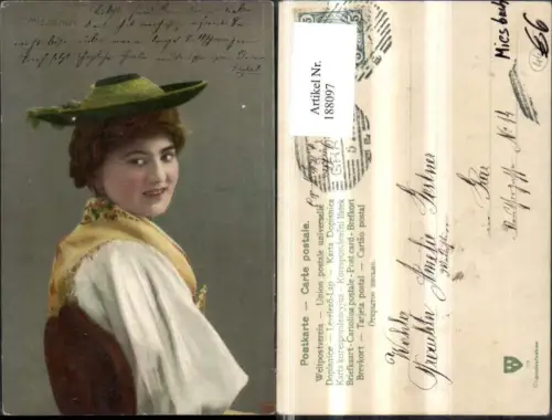 188097,Miesbach Frau Tracht Typen