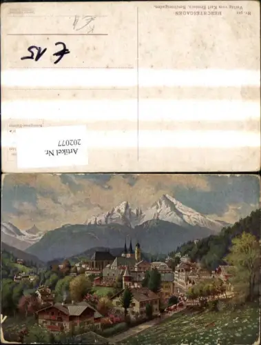 202077,Berchtesgaden Künstler Ak H. Treiber