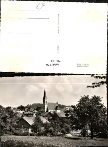202144,Gottsdrof im Bayrischen Wald Teilansicht Kirche