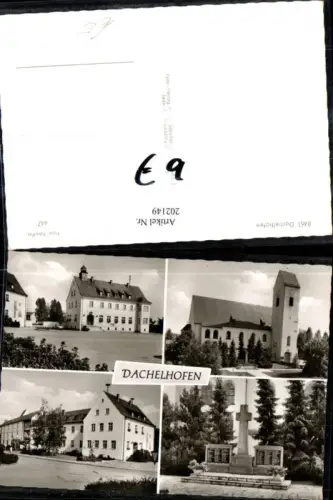 202149,Dachelhofen Bayern Kirche Kriegerdenkmal Mehrbildkarte