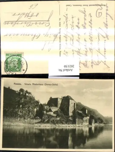 202150,Passau Veste Niederhaus Donau-Seite Burg Partie