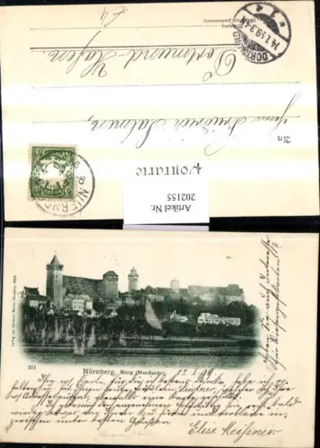202155,Nürnberg Burg Nordseite Partie