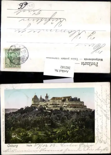 202182,Coburg Veste Festung Burg