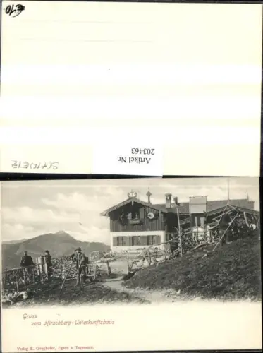 203463,Gruß vom Hirschberg-Unterkunftshaus b. Kreuth Tegernsee