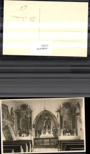 214951,Foto Ak Zell Ebenhausen Kirche Innenansicht