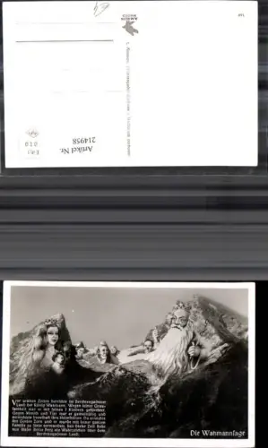 214958,Fotomontage Watzmannsage Watzmann Figuren a. Sage Text Ramsau Schönau a. Königsee