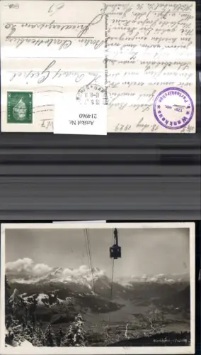 214960,Foto Ak Wankbahn Talblick Seilbahn Gondel Garmisch-Partenkirchen