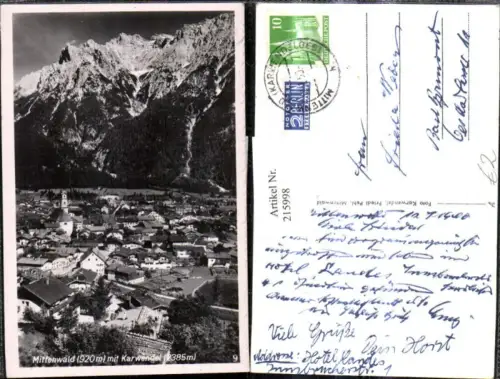 215998,Mittenwald m. Karwendel