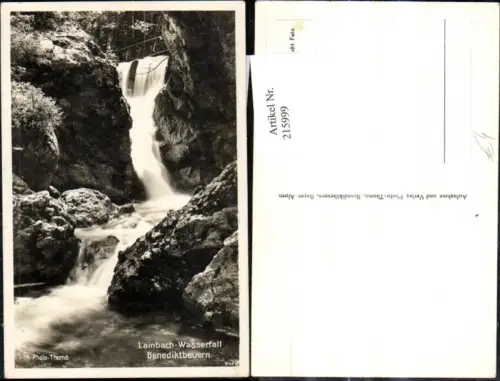 215999,Lainbachwasserfall Benediktbeuern Kochel Wasserfall