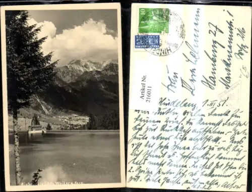 216011,Foto Ak Hinterstein Bad Hindelang Allgäu Weiher a. Horn