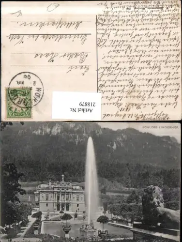 218879,Schloss Linderhof b. Ettal Fontäne
