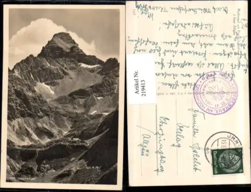 219413,Hochvogel b. Bad Hindelang m. Prinz-Luitpoldhaus i. Bayerischen Allgäu Bergkulisse