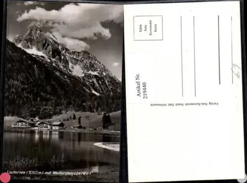 219440,Lautersee b. Mittenwald m. Wetterstein