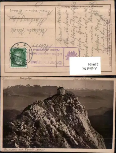 219466,Brünnstein Gipfel b. Oberaudorf m. Kapelle Kaisergebirge Großglockner