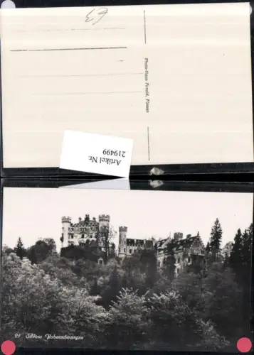 219499,Schloss Hohenschwangau b. Füssen