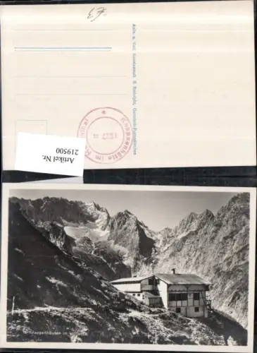 219500,Knappenhäuser im Höllental b. Grainau Bergkulisse