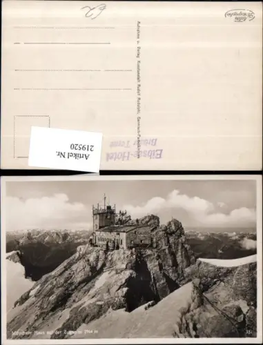 219520,Münchner Haus auf d. Zugspitze b. Garmisch Partenkirchen