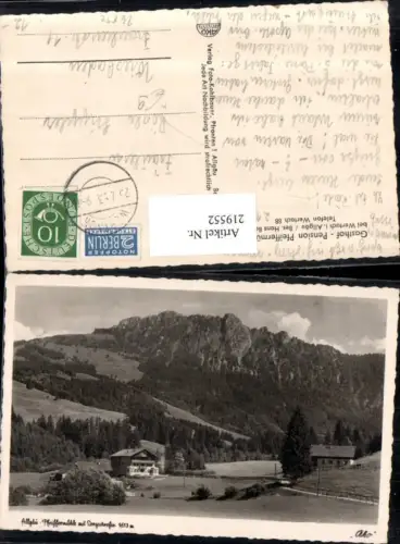 219552,Gasthof Pension Pfeiffermühle b. Wertach im Allgäu