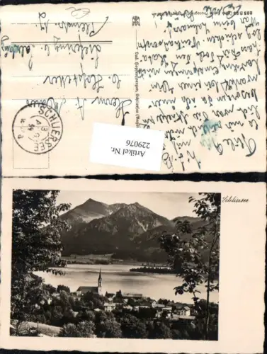 229076,Schliersee m. See Teilansicht Partie