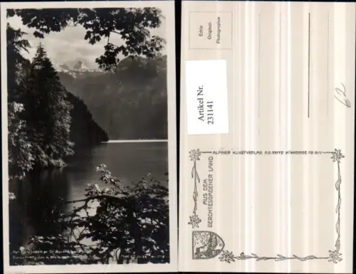 231141,Königssee See m. St. Bartholomä v. Malerwinkel Partie