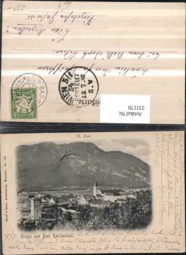 231170,Gruß aus Bad Reichenhall Teilansicht St. Zeno
