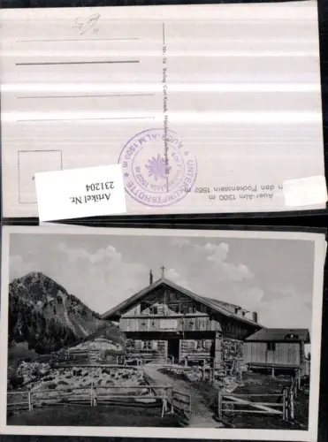 231204,Auer-Alm Berghütte geg. d. Fockenstein b. Bad Wiessee