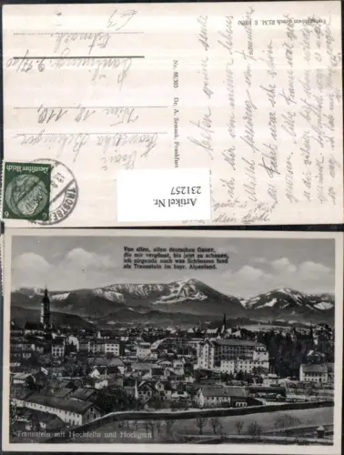 231257,Traunstein Totale m. Hochfelln u. Hochgern