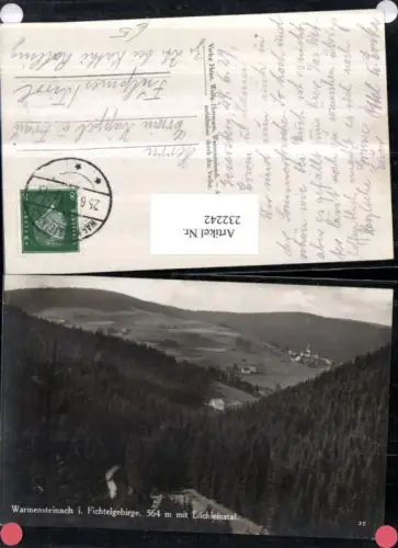 232242,Warmensteinach im Fichtelgebirge m. Löchleinstal