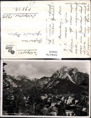 244670,Füssen Teilansicht m. Säuling