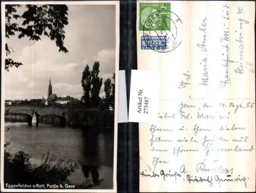 275487,Eggenfelden Rott Partie b. Gern Brücke Kirche