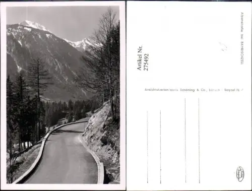275492,Alpenstraße b. Bayrischzell Bergkulisse