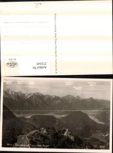 275543,Blick vom Tegelberg b. Schwangau auf Tannheimer Berge Bergkulisse
