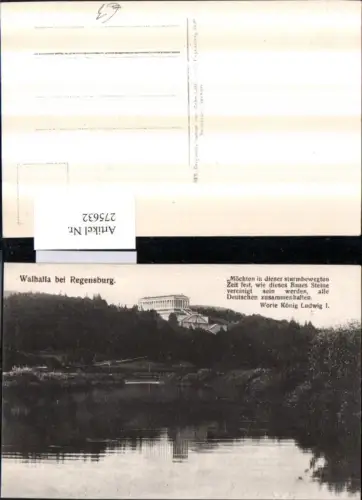 275632,Walhalla b. Regensburg Spruch Text