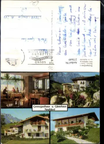 275649,Oberau b. Berchtesgaden Grenzgasthaus u. Gästehaus Neuhäusl Mehrbildkarte