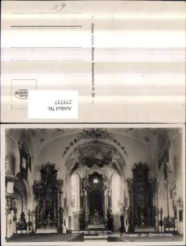275737,Mittenwald Innenansicht d. Pfarrkirche Kirche