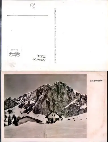 275741,Scharnitzalm Bergkulisse b. Mittenwald Winterbild