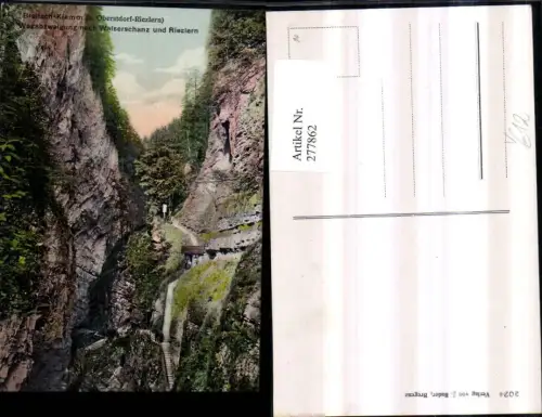 277862,Breitach-Klamm b. Oberstdorf-Riezlern Wegabzweigung nach Walserschanz pub J. Bader 2024