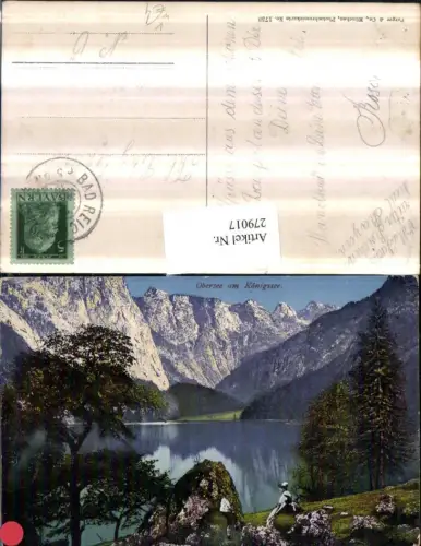 279017,Obersee See am Königssee b. Schönau Bergkulisse pub Purger e Co 1730
