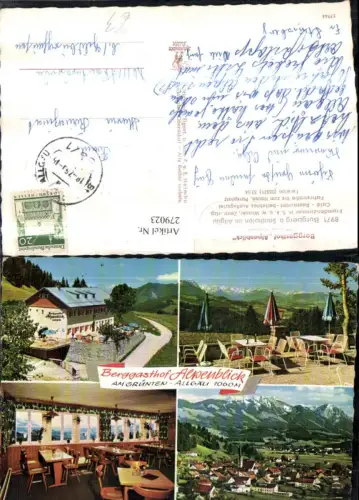 279023,Burgberg b. Sonthofen im Allgäu Totale Berggasthof Alpenblick Mehrbildkarte