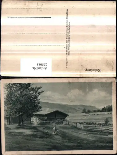 279088,Kolmberg Almhütte Hütte Landschaft pub Lichtbildstelle d. Waldvereins-Sektion Straubing Hans Urban
