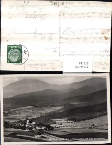 279114,Lam Totale m. Arbermassiv Großen- u. Kleinen-Arber Bergkulisse