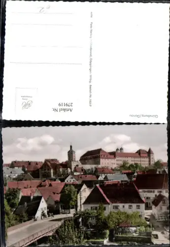 279119,Günzburg an d. Donau Teilansicht Brücke Schloss