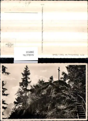 280533,Wetterkreuz b. Reit im Winkl Felsen Kreuz